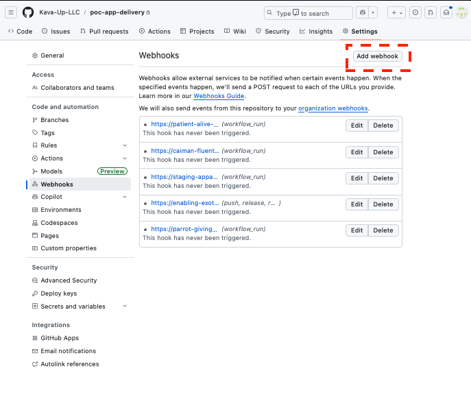 Add webhook (light)