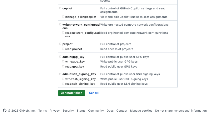 Generate token button (light)