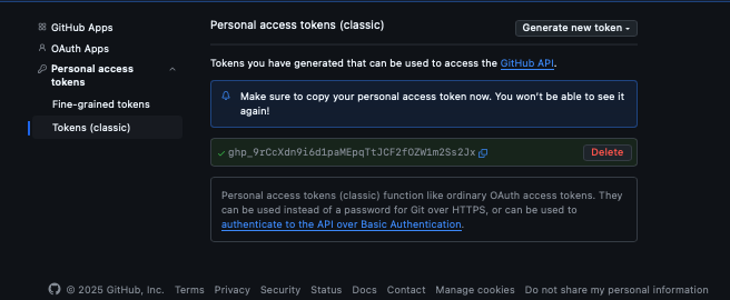 Copy token (dark)