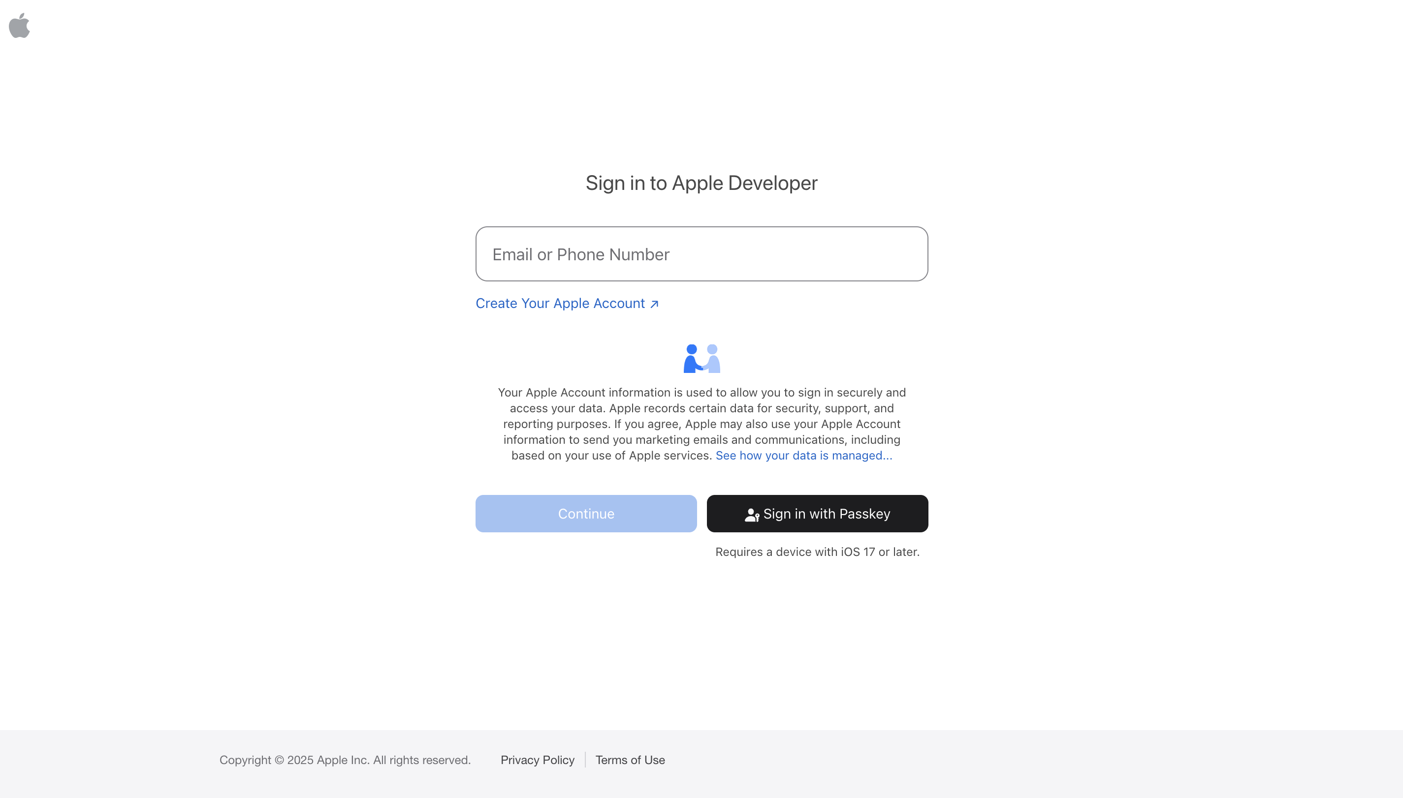 Apple Developer dashboard
